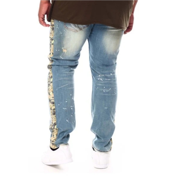 Hustle Gang Whiskey Throttle Spray Paint Jeans. Sz. 34. - Picture 6 of 16